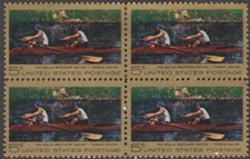 Scott # 1335 - US Block Of 4 - Thomas Eakins - MNH -1967