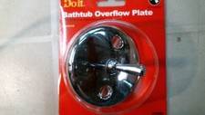 DoitBest 435489 Bathtub Overflow Plate, Chrome Plated,  FREE SHIPPING