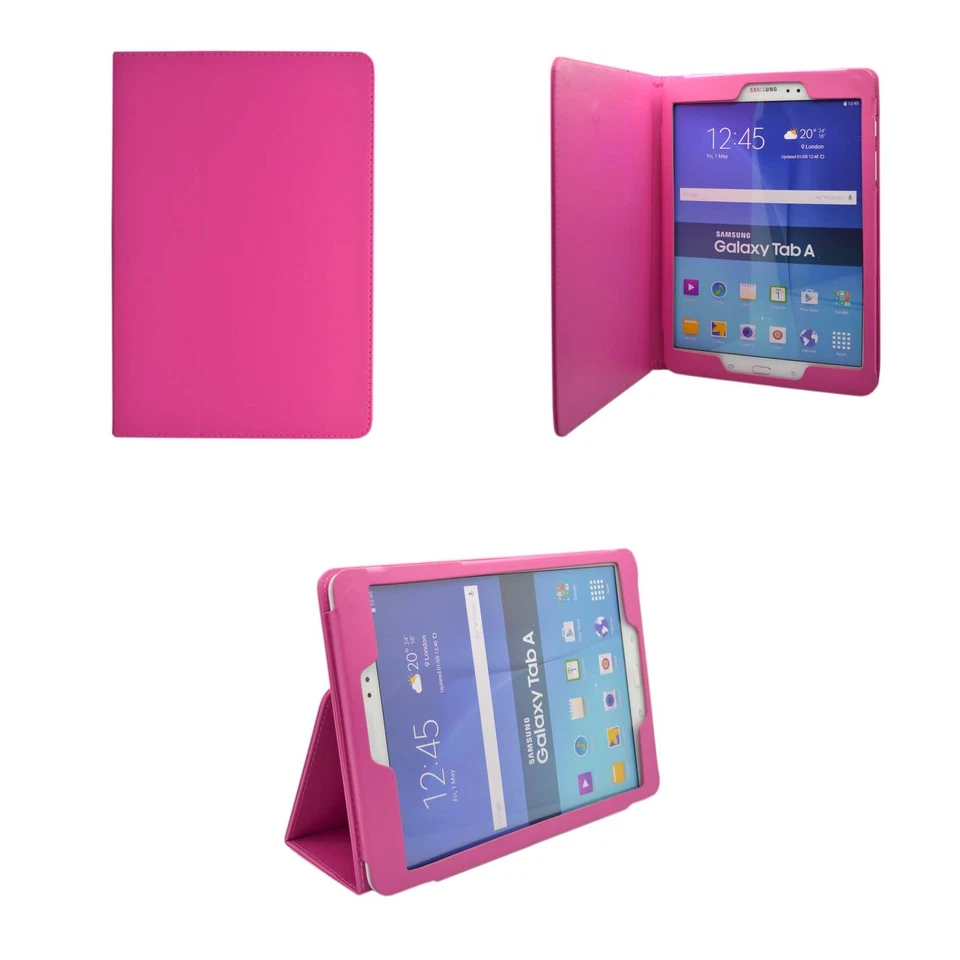 Case For Samsung Galaxy Tab A 9.7in Wallet Flip PU Leather Various Colour Cover - Image 4 of 4