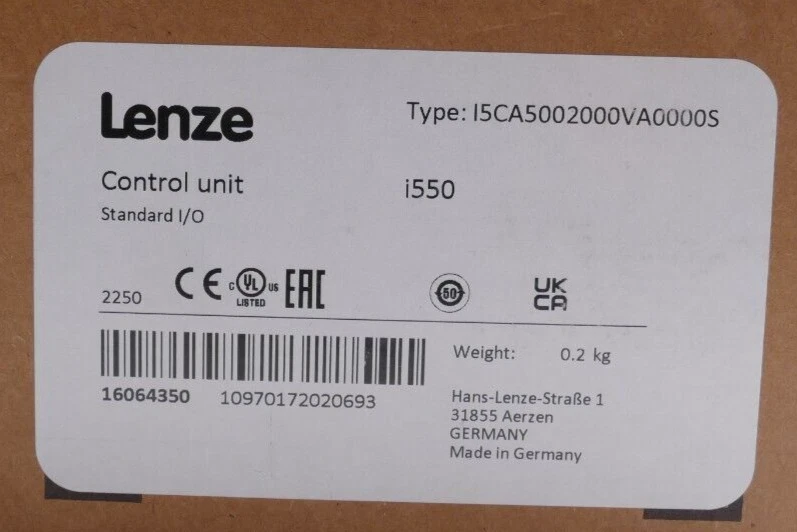 Lenze i550 Control Unit I5CA5002000VA0000S | 16064350  - Image 3 of 3
