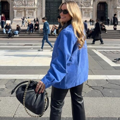 ZARA: Giacca oversize scamosciata a contrasto: 4341/875: acquirenti UK_Ot It Faster!! - Foto 3 di 8