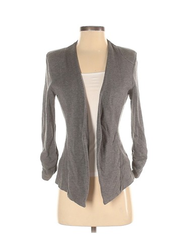 Tart Collections Cardigan Womens XS Gray Open Front Sweater