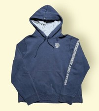 Vintage Abercrombie  Fitch 1990s Hoodie Distressed Men  s XL Blue Gym Issue 90s