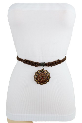 Free People Bohemian Brown Leather Suede Studded Honeydew  display picture 1