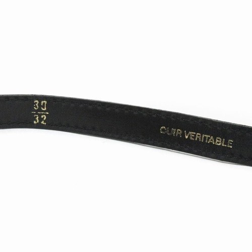 Authentic Chanel Belt Leather Black Color 30/32 Accessories Women Made in France - Picture 4 of 6