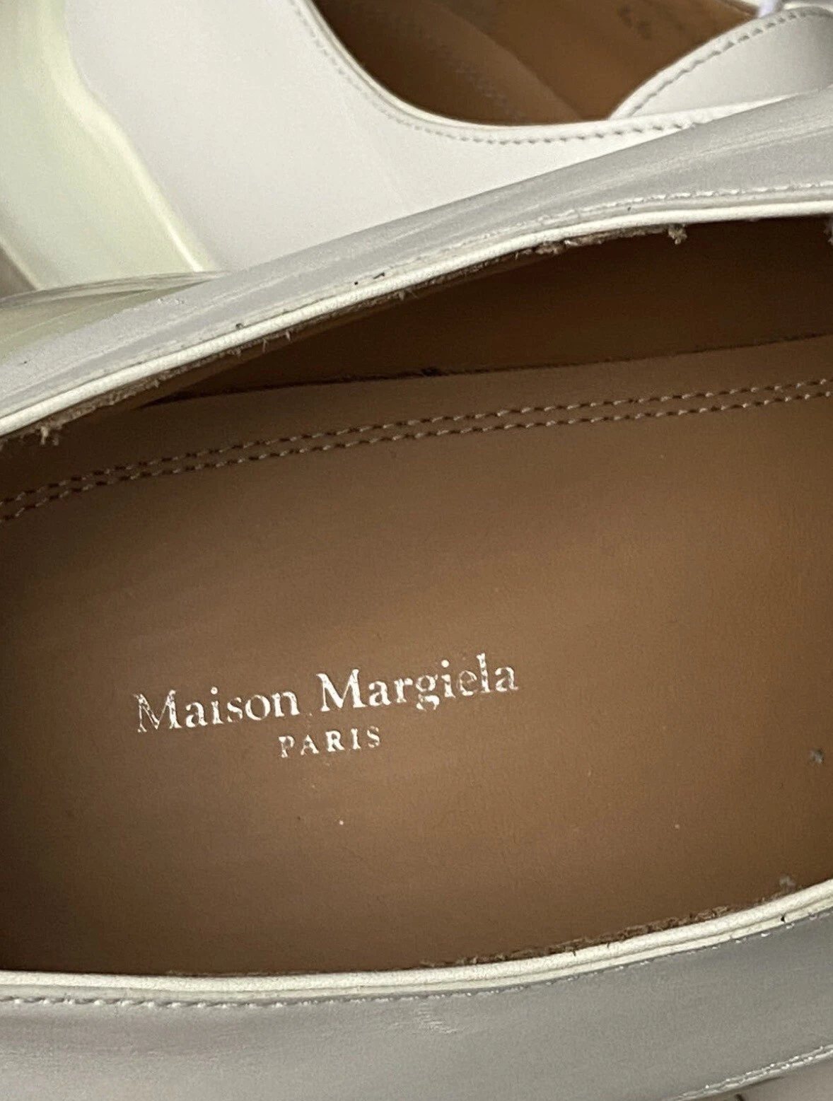 Scarpe uomo stringate Maison Margiela bianche AirBag Derby 46