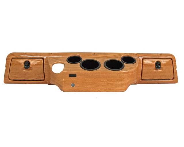 Club Car DS Golf Cart Dash Black W/ Turned Titanium Doors for sale