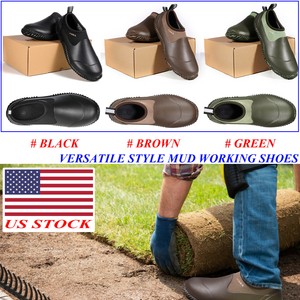 Hisea Unisex Waterproof Boots Women Garden Shoes Slip On Muck Mud