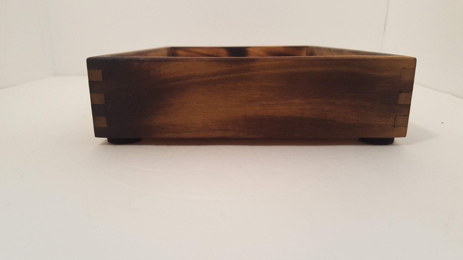 Modern Rustic Valet Tray/Dresser Top Tray/EDC/Faux Leather Bottom/Hand