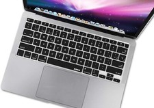 Design Black Silicone Keyboard Cover Skin for 2020 MacBook Air Spanish Language