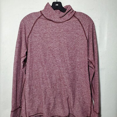 Lululemon Shirt Women's Large Purple Long Sleeve Top Pullover Running 