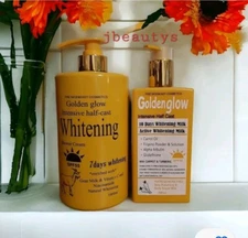 Golden Glow Active Intensive Goat Milk H.C Lightening Shower Cream,Body Milk 💯 