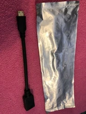 ORIGINAL   Mini HDMI  M to HDMI F adapter , Fast shipping  EVGA  SEALED 8 INCHES