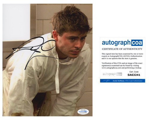 Zac Efron THE IRON CLAW Star Signed PARKLAND (2013) 8x10 Photo ACOA