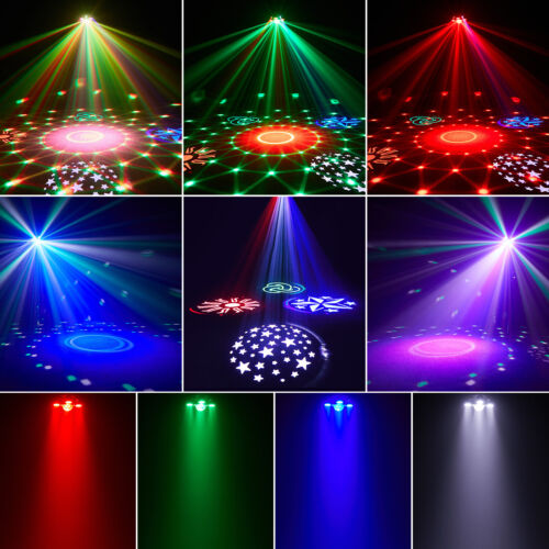 LED Moving Head Light Disco Ball Beam DJ Stage Lighting Pattern Effects RGBW DMX - Picture 4 of 15