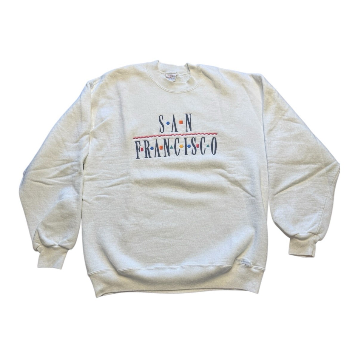 Vintage Crazy Shirts Sweatshirt Adult Large White USA Crazy Sweats 