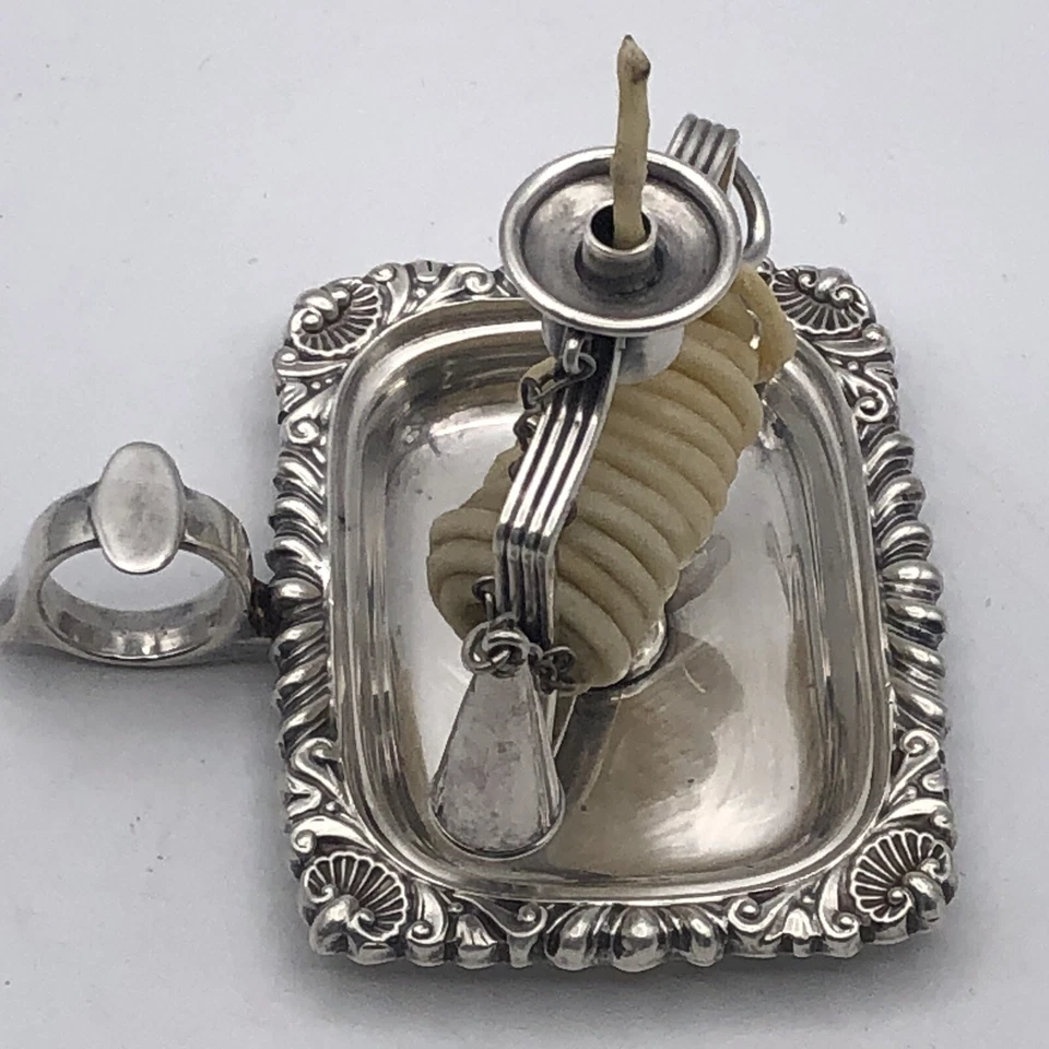 Antiguo plato inglés de cera Jack de mediados del siglo XIX Sheffield #3385 Foto 2 de 4