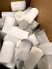 100 assorted Kodak Fuji Film Plastic Canisters Containers with Tight Seal Lids