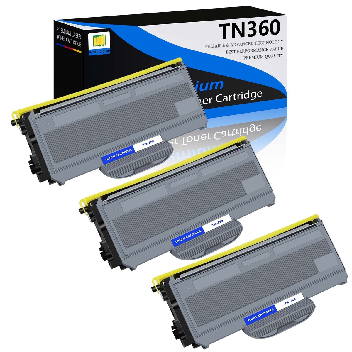 1PK TN360 TN-360 Toner Cartridge For Brother DCP-7040 DCP-7030 MFC-7440N 7345DN