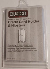 Buxton Plastic Wallet Insert Picture Card for Tall Hipsters. 1 Pack 3-5/8 X 5".