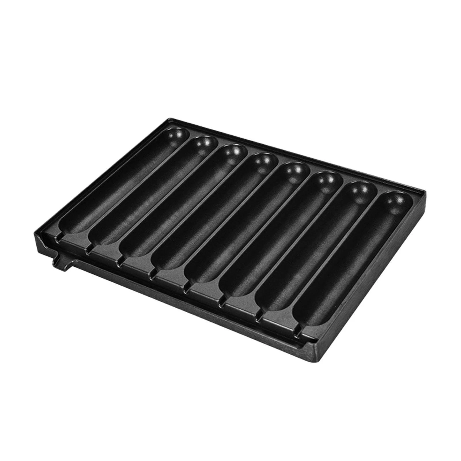 Cast Iron Cornbread Pan 8 Grids Nonstick Pre Seasoned Hot Dog Tray Sausage Plate