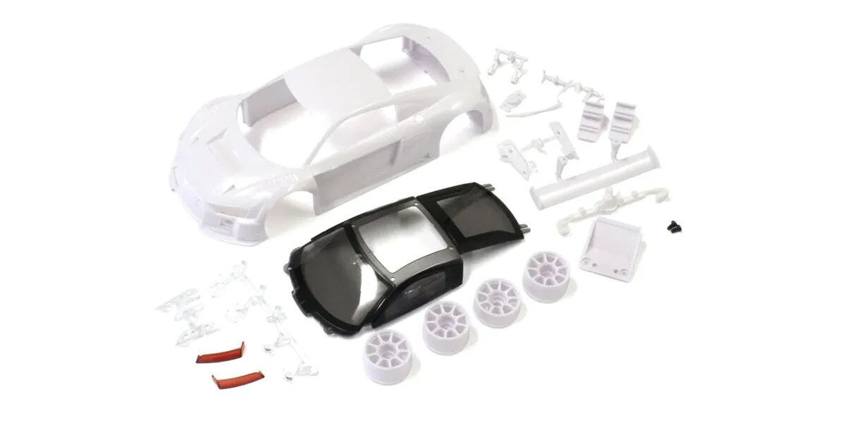 KYOSHO MINI-Z AUDI R8 LMS 2015 MINI-Z (WHITE BODY + RIM SET FOR RWD) MZN189