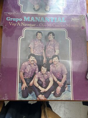 Grupo Manantial Voy A Navegar Oye Mi Cancion Morena LP Shrink EX Vinyl Latin