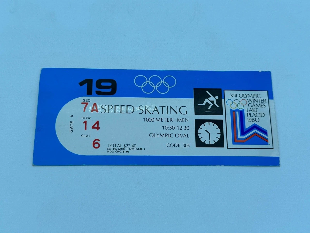 JEUX OLYMPIQUES OLYMPIC GAMES MOSCOU 1980 TICKET ATHLETISME 25.7.80