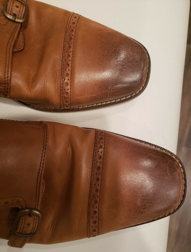 Florsheim MARINO DOUBLE MONK Brown Mens Size 10 D  Oxfords Shoes - Picture 6 of 9