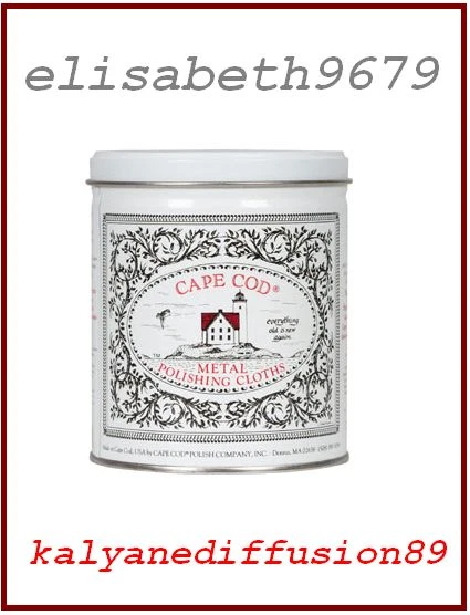 CAPE COD METAL POLISHING CLOTHS 8828 chiffonnette + gant + chiffon coton