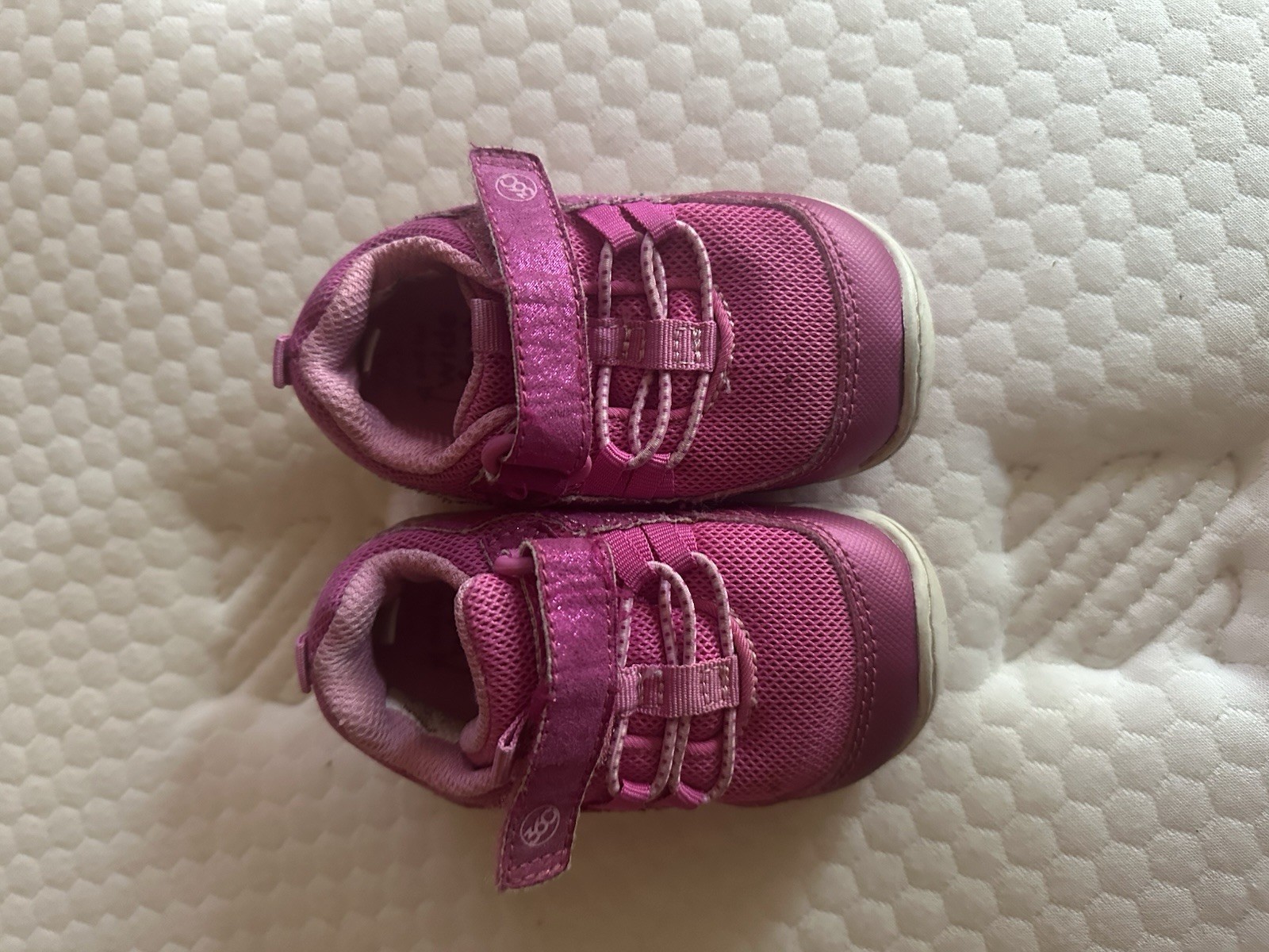 Child&rsquo;s Stride, Right Keegan, Pink Baby Girl Sneakers