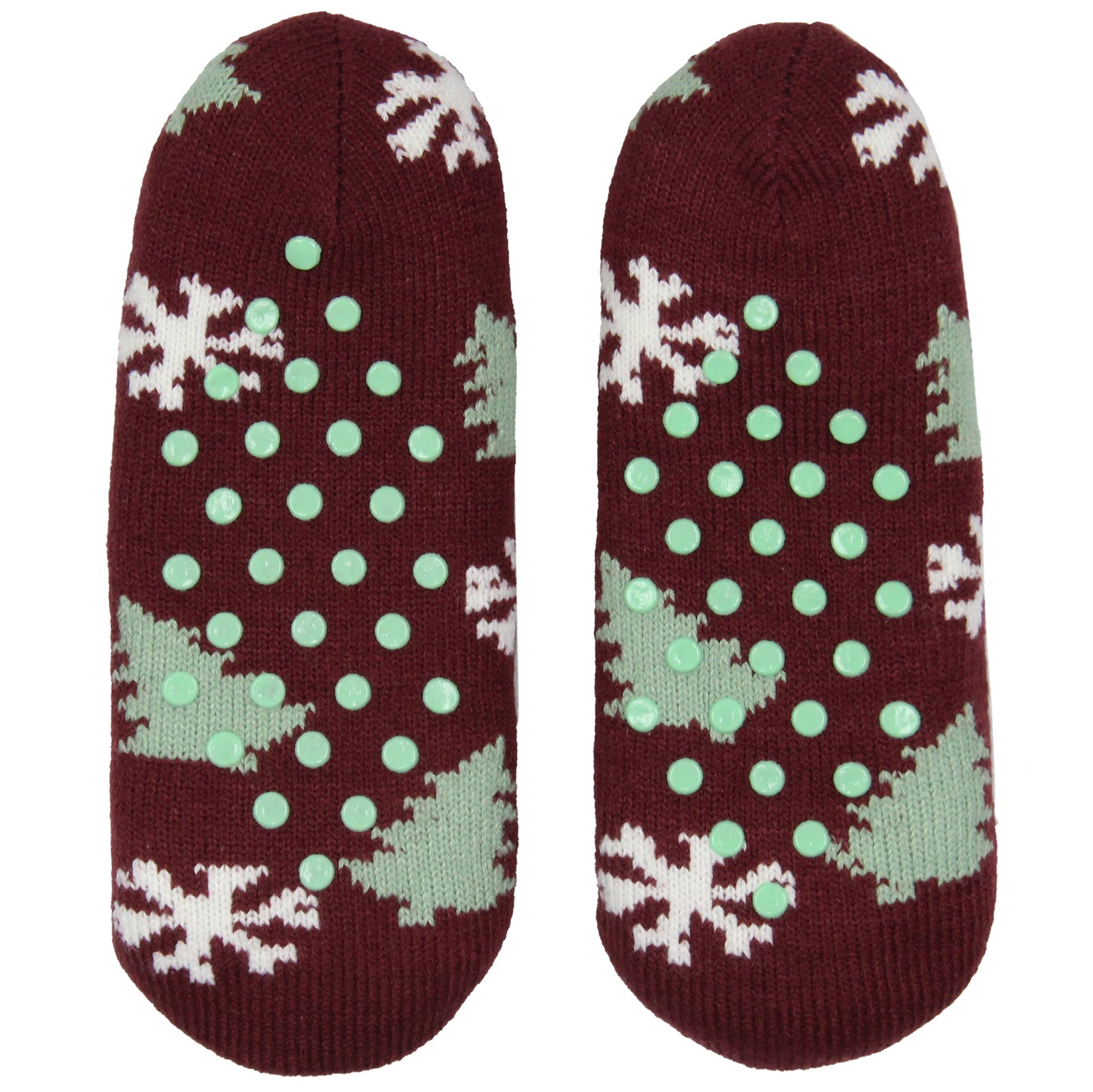 SAOLA Rudolph la renna dal naso rosso calzini ciabatte natalizie suola antiscivolo