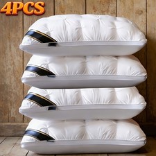 4-Pack Luxury Home Bed Pillows, Premium Moisture Wicking And Breathable