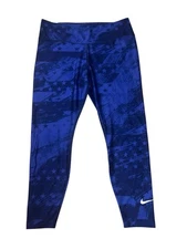 Nike USA Power Victory Leggings Size XL  Athleisure Blue Patriotic