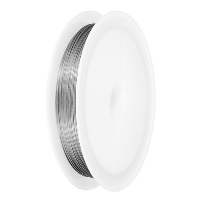 72FT 0.015'' 7-Strand Bead String Wire Stainless Steel Beading Wire Silver