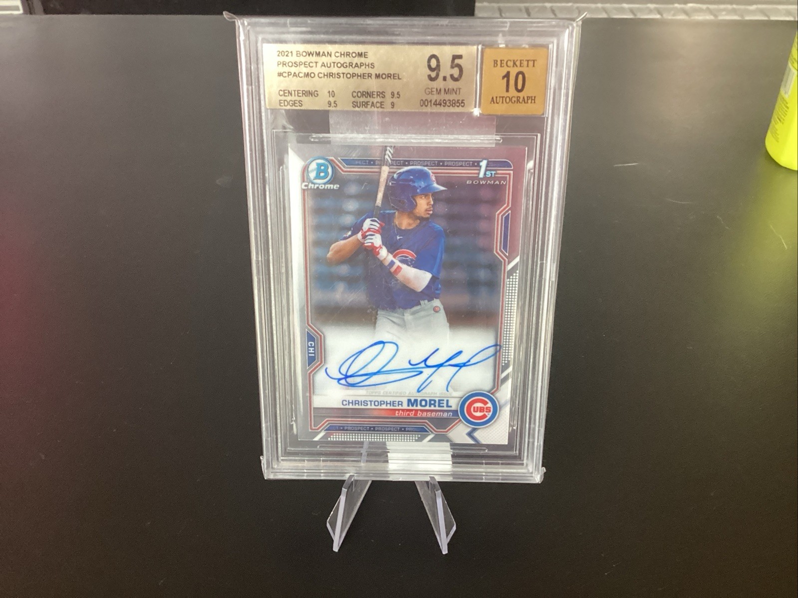 2021 Bowman Chrome Prospect Autographs Christopher Morel #CPA-CMO (AU, RC)