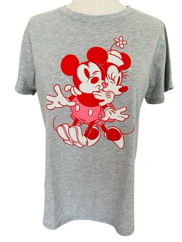 Disney Mickey Mouse & Minnie Mouse Sweet Love Graphic Tee Women's Medium NWT