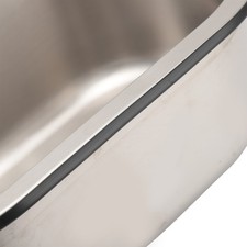 ⁺Stainless Steel Bar Sink Oval Shaped Washbasin Sink With 40mm Drain Hole For