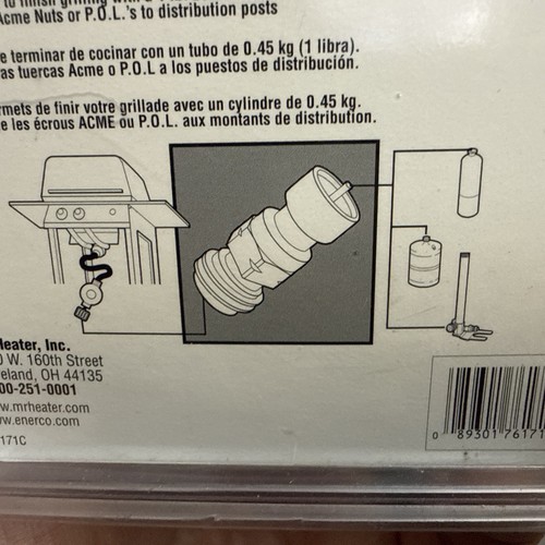 Mr. Heater Propane Grill Steak Saver Adapter 1 lb Dispoable Bottle F276171 - Picture 6 of 11