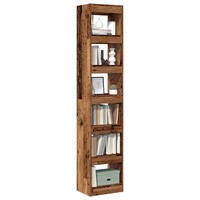 BüCherregal/Raumteiler Altholz-Optik 40X30X198 Cm