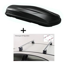 Dachbox CUBE470 Ltr+Dachtr&auml;ger VDP Delta f&uuml;r f&uuml;r Mercedes C W205 4 T&uuml;rer ab 2014
