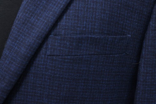 PRONTO UOMO PLATINUM mens blue black pattern sport coat suit jacket blazer 42 R - Picture 7 of 17