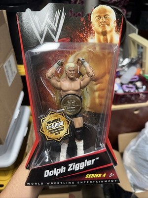 DOLPH ZIGGLER WWE FiGURE SERIES 4  MATTEL #917/1000 RARE