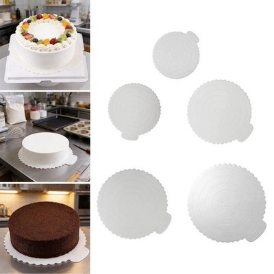 Cake Board mit Griff Aufstellerplatte rund Tortenboden