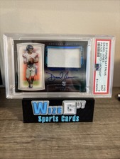 2019 National Treasures Midnight Daniel Jones Rookie Patch Auto /20 PSA 9