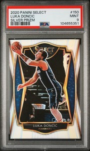 2020 PANINI SELECT SILVER PRIZM #150 LUKA DONCIC PSA 9