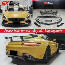 For Mercedes Benz AMG GT GTC GTS GTR Carbon Fiber Side Skirt Wing Front Rear Lip