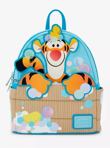 LOUNGEFLY DISNEY WINNIE THE POOH TIGGER BATHTIME MINI BACKPACK NWT!!!