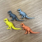 4 Vintage Marx MPC Great Yellow Orange Trachodon Dinosaur Toys