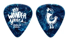The Wonder Years Casey Cavaliere Blue Pearl Guitar Pick - 2022 Hum Goes On Tour